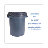 Boardwalk® Linear Low Density Industrial Can Liners, 33 gal, 1.3 mil, 33 x 39, Gray, 100/Carton (BWKG3339G) Case of 100