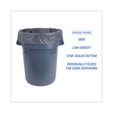 Boardwalk® Linear Low Density Industrial Can Liners, 60 gal, 1.3 mil, 38 x 58, Gray, 100/Carton (BWKG3858G) Case of 100