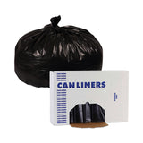 Boardwalk® Linear Low Density Industrial Can Liners, 60 gal, 1.7 mil, 38 x 58, Black, 100/Carton (BWKG3858HBL) Case of 100