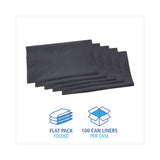 Boardwalk® Linear Low Density Industrial Can Liners, 45 gal, 1.3 mil, 40 x 46, Gray, 100/Carton (BWKG4046G) Case of 100