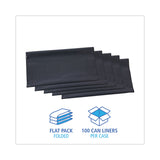 Boardwalk® Linear Low Density Industrial Can Liners, 56 gal, 1.3 mil, 43 x 47, Gray, 100/Carton (BWKG4347G) Case of 100