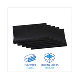Boardwalk® Linear Low Density Industrial Can Liners, 56 gal, 1.7 mil, 43 x 47, Black, 100/Carton (BWKG4347HBL) Case of 100