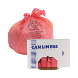 Boardwalk® Linear Low Density Health Care Trash Can Liners, 33 gal, 1.3 mil, 33 x 39, Red, 150/Carton (BWKIW3339R) Case of 150