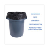 Boardwalk® Linear Low Density Industrial Can Liners, 30 gal, 0.65 mil, 30 x 36, Black, 200/Carton (BWKL3036H) Case of 200