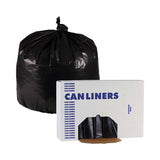 Boardwalk® Linear Low Density Industrial Can Liners, 33 gal, 0.6 mil, 33 x 39, Black, 200/Carton (BWKL3339H) Case of 200