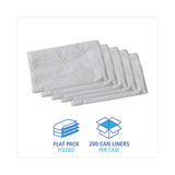 Boardwalk® Linear Low Density Industrial Can Liners, 30 gal, 0.7 mil, 30 x 36, White, 200/Carton (BWKVW3036X) Case of 200