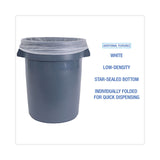 Boardwalk® Linear Low Density Industrial Can Liners, 30 gal, 0.7 mil, 30 x 36, White, 200/Carton (BWKVW3036X) Case of 200