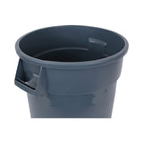 Boardwalk® Round Waste Receptacle, 32 gal, Linear-Low-Density Polyethylene, Gray (BWK32GLWRGRA) Each