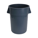Boardwalk® Round Waste Receptacle, 44 gal, Plastic, Gray (BWK44GLWRGRA) Each