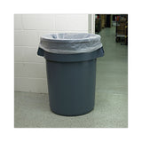 Boardwalk® Round Waste Receptacle, 44 gal, Plastic, Gray (BWK44GLWRGRA) Each