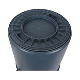 Boardwalk® Round Waste Receptacle, 44 gal, Plastic, Gray (BWK44GLWRGRA) Each