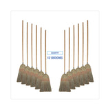 Boardwalk® Parlor Broom, Corn Fiber Bristles, 55" Overall Length, Natural, 12/Carton (BWK926CCT) Case of 12
