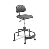 Safco® Task Master Economy Industrial Chair, Supports Up to 250 lb, 17" to 35" Seat Height, Black (SAF5117) Each