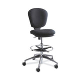 Safco® Metro Collection Extended-Height Chair, Supports Up to 250 lb, 23" to 33" Seat Height, Black Seat/Back, Chrome Base (SAF3442BL) Each