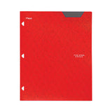 Five Star® Two-Pocket Stay-Put Plastic Folder, 11 x 8.5, Assorted, 4/Pack (MEA38049) Pack of 4