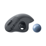 Logitech® Ergo M575 Trackball, 32.8 ft Wireless Range, Right Hand Use, Graphite (LOG910006197) Each