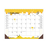 House of Doolittle™ Recycled Honeycomb Desk Pad Calendar, Honeycomb Artwork, 18.5 x 13, White/Multicolor Sheets, 12-Month (Jan to Dec): 2026 (HOD1566) Each