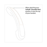 Softalk® Standard Telephone Shoulder Rest, 2.63 x 7.5 x 2.25, Black (SOF101M) Each