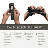 Softalk® Standard Telephone Shoulder Rest, 2.63 x 7.5 x 2.25, Black (SOF101M) Each