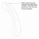 Softalk® Standard Telephone Shoulder Rest, 2.63 x 7.5 x 2.25, Pearl Gray (SOF133M) Each