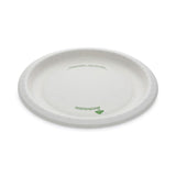 Pactiv Evergreen EarthChoice Pressware Compostable Dinnerware, Plate, 10" dia, White, 300/Carton (PCTPSP10EC) Case of 300