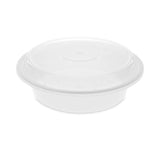 Pactiv Evergreen Newspring VERSAtainer Microwavable Containers,  24 oz, 7 x 7 x 2.38, White/Clear, Plastic, 150/Carton (PCTNC723) Case of 150