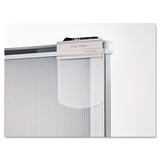 Quartet® Premium Workstation Privacy Screen, 38w x 64d, Translucent Clear/Silver (QRTWPS2000) Each