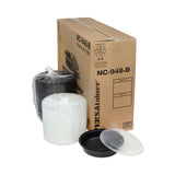 Pactiv Evergreen Newspring VERSAtainer Microwavable Containers, Vented Lid, 48 oz, 9" Diameter, Black/Clear, Plastic, 150/Carton (PCTNC948B) Case of 150