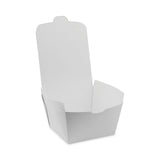 Pactiv Evergreen EarthChoice OneBox Paper Box, 37 oz, 4.5 x 4.5 x 2.5, White, 312/Carton (PCTNOB01W) Case of 312