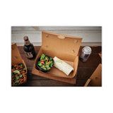 Pactiv Evergreen EarthChoice OneBox Paper Box, 55 oz, 9 x 4.85 x 2, Kraft, 100/Carton (PCTNOB02KEC) Case of 100
