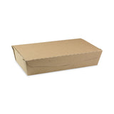 Pactiv Evergreen EarthChoice OneBox Paper Box, 55 oz, 9 x 4.85 x 2, Kraft, 100/Carton (PCTNOB02KEC) Case of 100