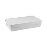 Pactiv Evergreen EarthChoice OneBox Paper Box, 55 oz, 9 x 4.85 x 2, White, 100/Carton (PCTNOB02W) Case of 100
