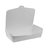 Pactiv Evergreen EarthChoice OneBox Paper Box, 55 oz, 9 x 4.85 x 2, White, 100/Carton (PCTNOB02W) Case of 100