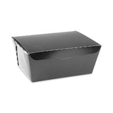 Pactiv Evergreen EarthChoice OneBox Paper Box, 66 oz, 6.5 x 4.5 x 3.25, Black, 160/Carton (PCTNOB03B) Case of 160
