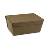 Pactiv Evergreen EarthChoice OneBox Paper Box, 66 oz, 6.5 x 4.5 x 3.25, Kraft, 160/Carton (PCTNOB03KEC) Case of 160