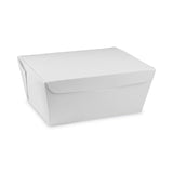 Pactiv Evergreen EarthChoice OneBox Paper Box, 66 oz, 6.5 x 4.5 x 3.25, White, 160/Carton (PCTNOB03W) Case of 160