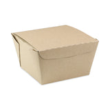Pactiv Evergreen EarthChoice OneBox Paper Box, 46 oz, 4.5 x 4.5 x 3.25, Kraft, 200/Carton (PCTNOB08KEC) Case of 200
