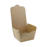 Pactiv Evergreen EarthChoice OneBox Paper Box, 46 oz, 4.5 x 4.5 x 3.25, Kraft, 200/Carton (PCTNOB08KEC) Case of 200