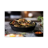 Pactiv Evergreen EarthChoice Versa2Go Microwaveable Container, 46 oz, 9 x 9 x 1.7, Black/Clear, Plastic, 150/Carton (PCTNV2GRN469B)