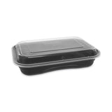 Pactiv Evergreen EarthChoice Versa2Go Microwaveable Container, 27 oz, 8.4 x 5.6 x 1.4, Black/Clear, Plastic, 150/Carton (PCTNV2GRT2786B) Case of 150