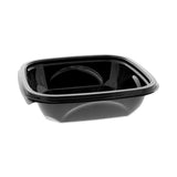 Pactiv Evergreen EarthChoice Square Recycled Bowl, 24 oz, 7 x 7 x 1.52, Black, Plastic, 300/Carton (PCTSAB0724) Case of 300