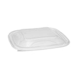 Pactiv Evergreen EarthChoice Recycled PET Container Lid, For 24-32 oz Container Bases, 7.38 x 7.38 x 0.82, Clear, Plastic, 300/Carton (PCTSACLD07) Case of 300
