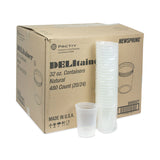 Pactiv Evergreen Newspring DELItainer Microwavable Container, 32 oz, 4.55 x 4.55 x 5.55, Natural, Plastic, 480/Carton (PCTSD5032Y) Case of 480