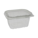 Pactiv Evergreen EarthChoice Tamper Evident Recycled Hinged Lid Deli Container, 16 oz, 5.38 x 4.5 x 2.63, Clear, Plastic, 304/Carton (PCTTEHL5X416) Case of 304