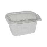 Pactiv Evergreen EarthChoice Tamper Evident Recycled Hinged Lid Deli Container, 16 oz, 5.38 x 4.5 x 2.63, Clear, Plastic, 304/Carton (PCTTEHL5X416) Case of 304