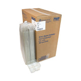 Pactiv Evergreen EarthChoice Square Recycled Bowl,4-Compartment, 32 oz, 6.13 x 6.13 x 2.61, Clear, Plastic, 360/Carton (PCTY6S324C) Case of 360