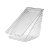 Pactiv Evergreen Plastic Hinged Lid Sandwich Container, 3.25 x 6.5 x 3, Clear, 85/Pack, 3 Packs/Carton (PCTY11334) 3 Packs of 85