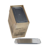 Pactiv Evergreen Aluminum Steam Table Pan Lid, Fits One-Third Size Pan, 6.19 x 12.31 x 0.5, 200/Carton (PCTY116225) Case of 200