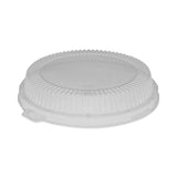 Pactiv Evergreen ClearView Dome-Style Lid with Tabs, Fluted, 8.88 x 8.88 x 0.75, Clear, Plastic, 504/Carton (PCTYCI800120000) Case of 504
