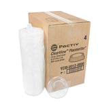 Pactiv Evergreen ClearView Dome-Style Lid with Tabs, Fluted, 8.88 x 8.88 x 0.75, Clear, Plastic, 504/Carton (PCTYCI800120000) Case of 504